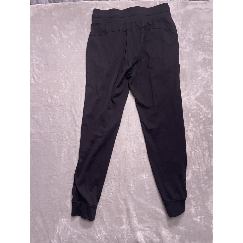 Lululemon Womens 8 Black Joggers Track Pants Tapered Drawstring Gym Workout - Picture 8 of 9